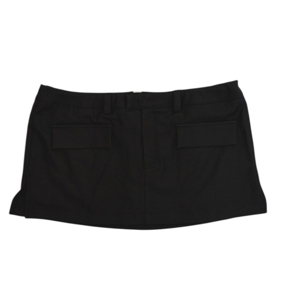 Halara Black Mini Skort XL Built-in Shorts Flap Pockets Sporty Activewear NEW